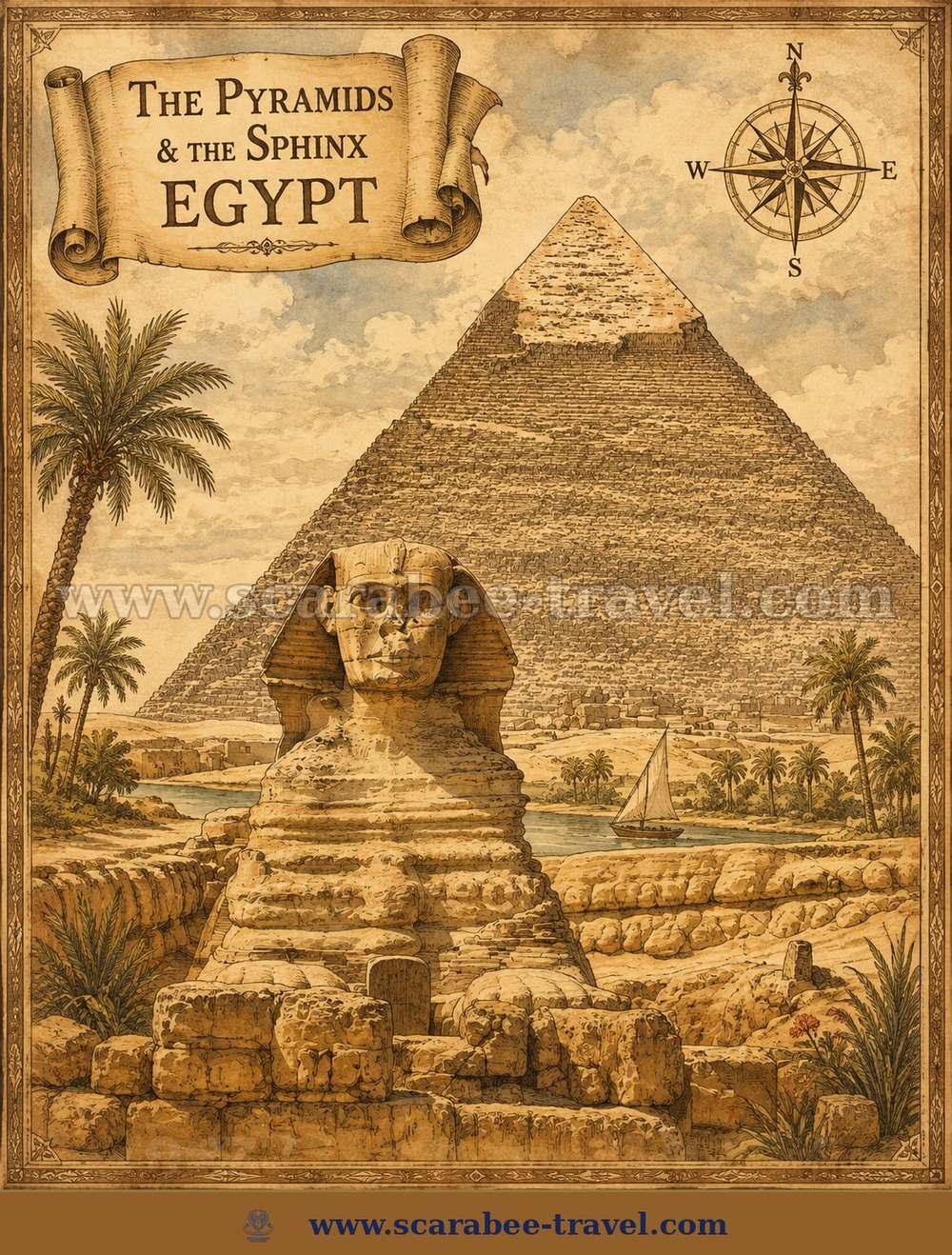 Giza Pyramids & Sphinx